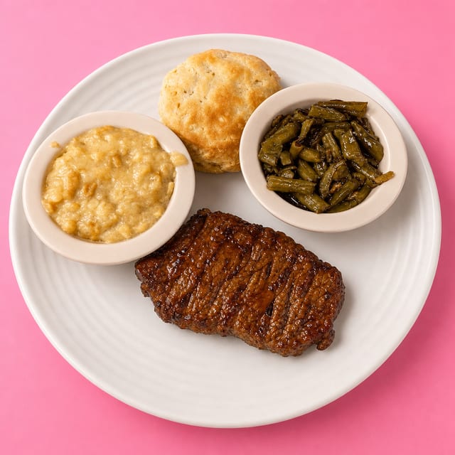 Bourbon Glazed Pork Chop.
